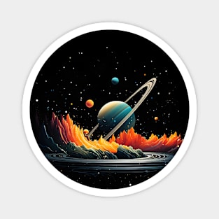 Landscape Illustration Space Magnet